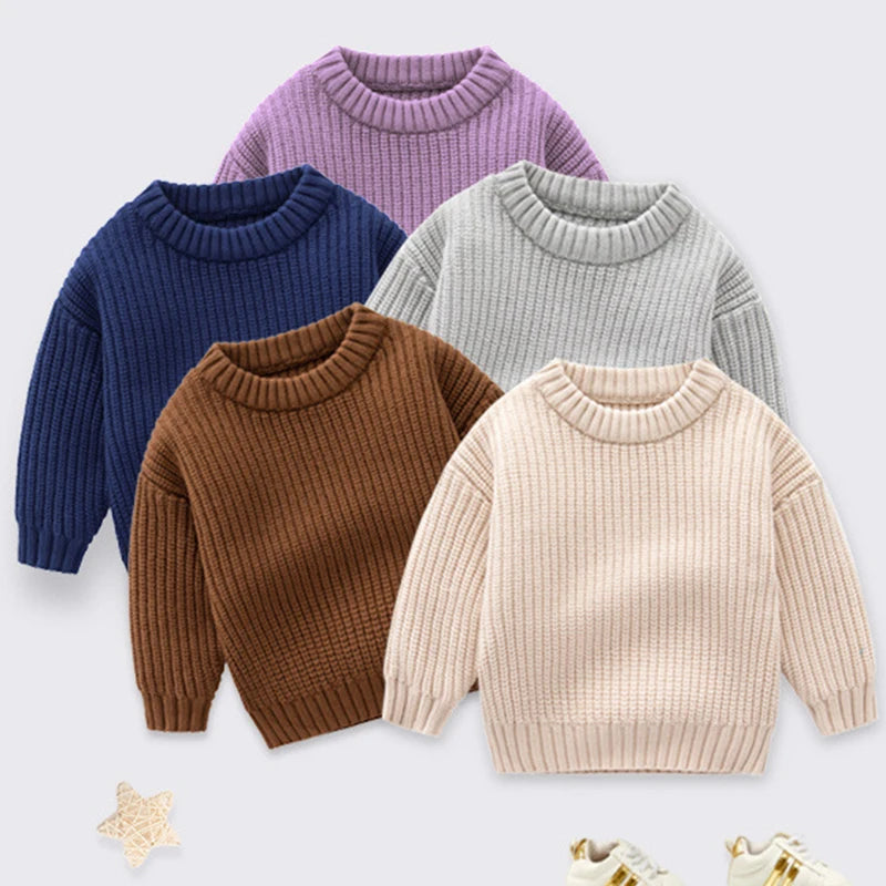 KidsJoy Herbstpullover Grobstrick - Unisex 3-6J Langarm