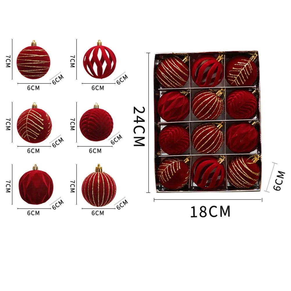 Choice Weihnachtskugeln - 12er Set Ø6 cm Glas Christbaumschmuck