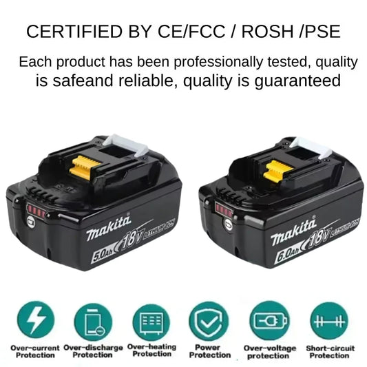 Makita-Akku 2025: 100%-New-Genuine 18V 6.0Ah/5.0Ah - LXT400 Collection