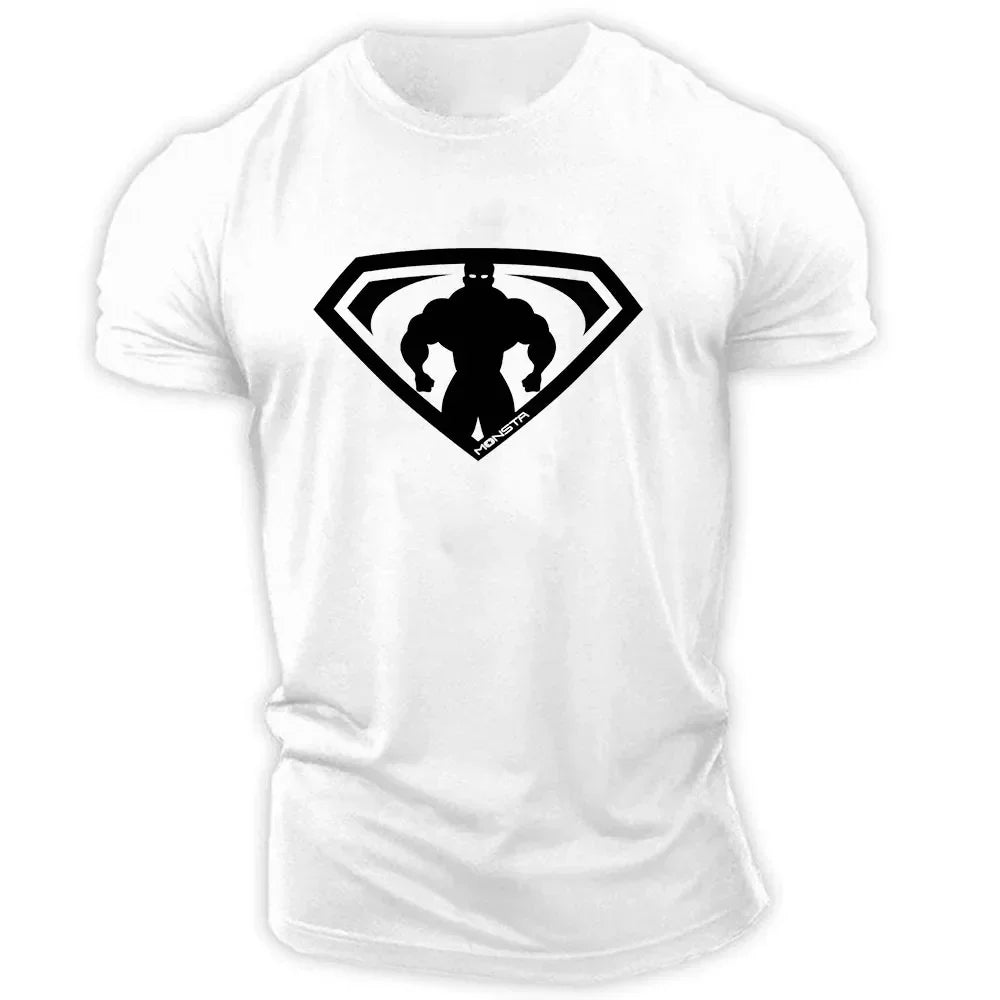 Herren T-Shirt 2025 - Summer Casual Outdoor Sports 2D Cartoon Print Quick Drying Crewneck