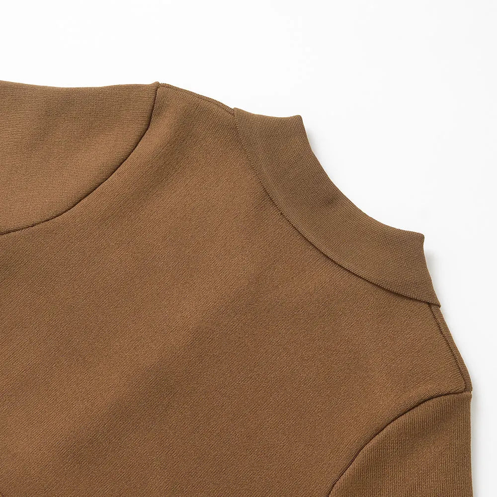 TRZA Cardigan Frontknopf Strick Peplum - Größe Kragen