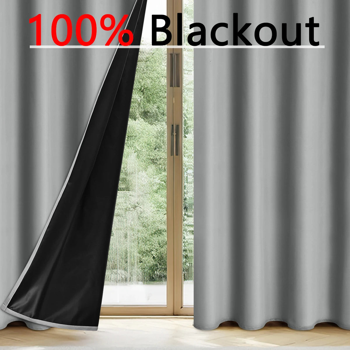 ZhejiangChoice Vorhang Einfarbig - Blackout 140x260