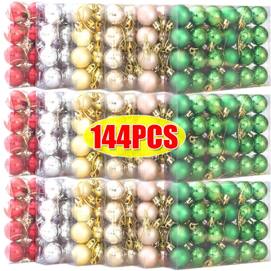 Choice Mini Weihnachtskugeln Set - Inhalt 24 Stück, Ø3 cm, Kunststoff