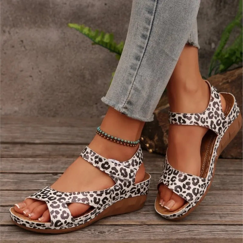 Summer Woman Sandals Shoes Open Toe Women Shoe Soft Shoes For Women Wedge Women's Shoes Breathable Footwear Women Sandal Female