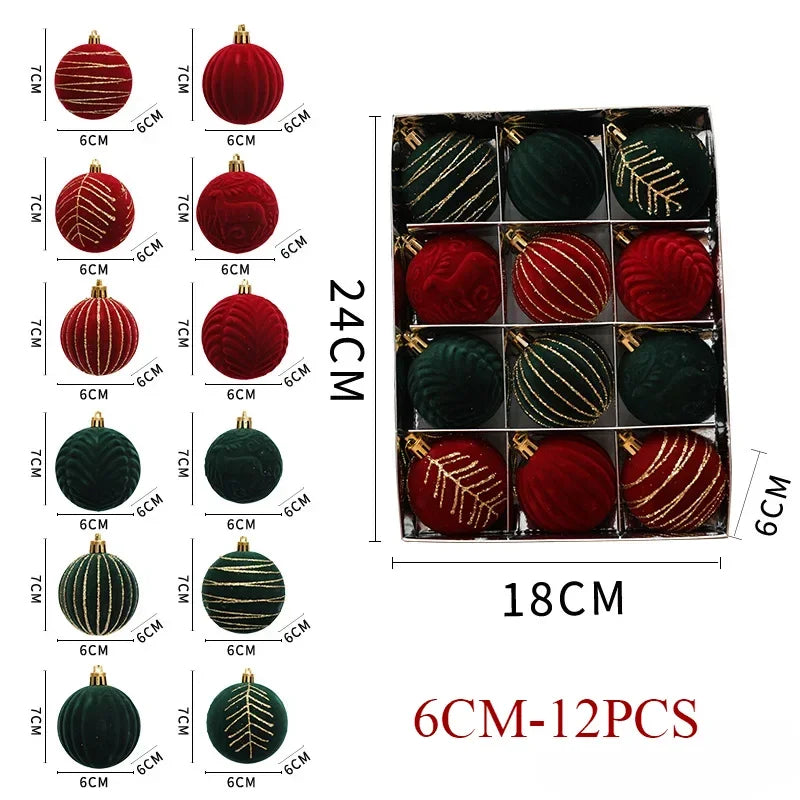 Choice Weihnachtskugeln - 12er Set Ø6 cm Glas Christbaumschmuck