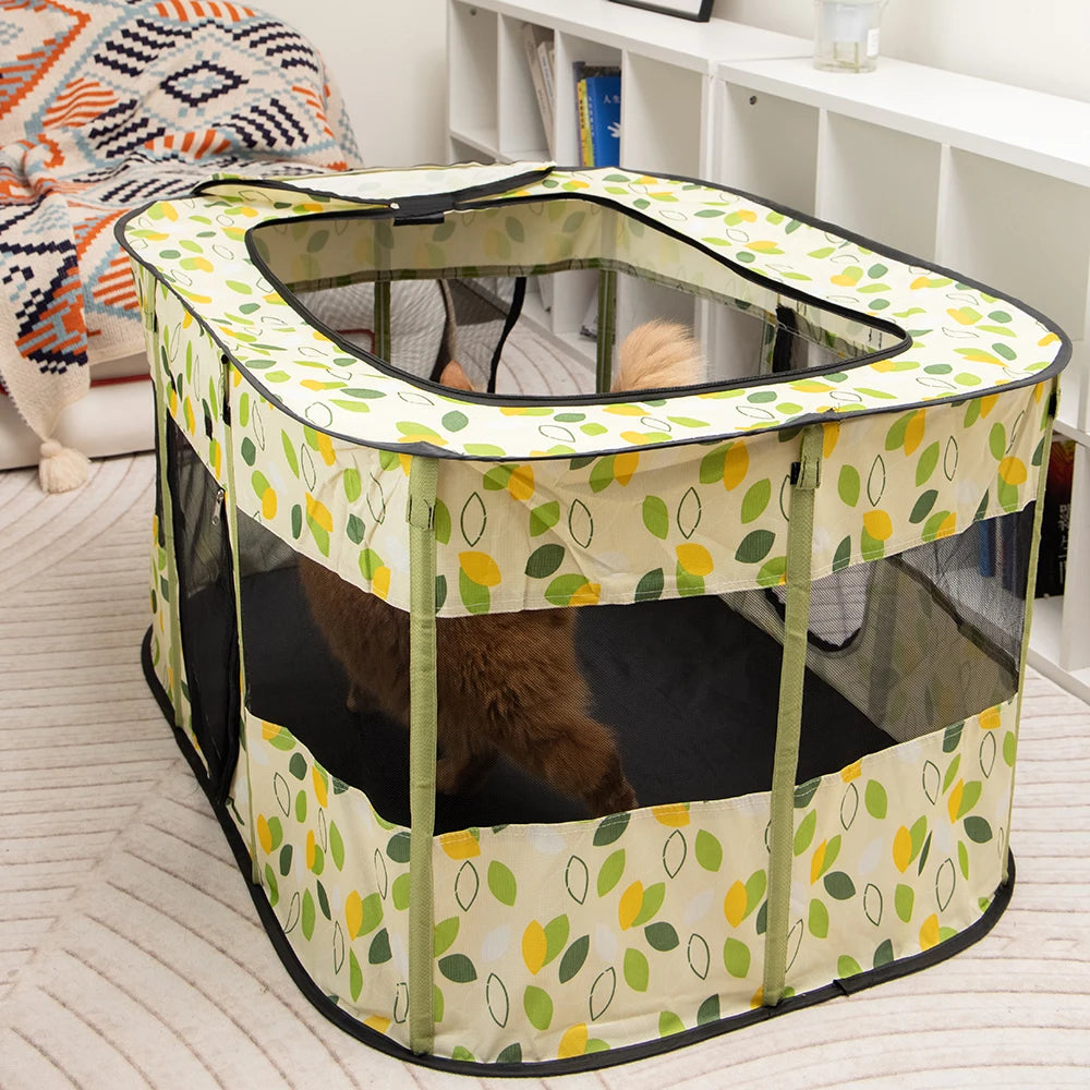 Katzenhaus 2025: Faltbar Indoor-Pet Zelt - Multi-Pet Care Collection