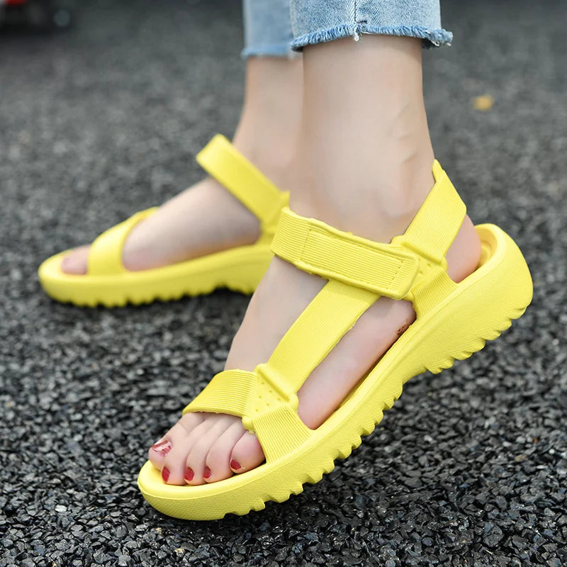 Sommer-Sandalen 2025: Womens Sandals Summer Trend Anti-slip Wear-resistant - Lightweight EVA Flat Sandals Women Outdoor Beach Shoes Collection