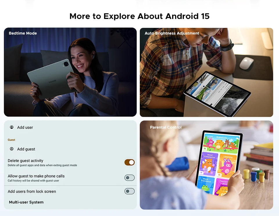 DOOGEE Tab E3 Ultradünn 7,5 Mm - 256 GB Speicher, 8800 mAh Akku, 11 Zoll Display