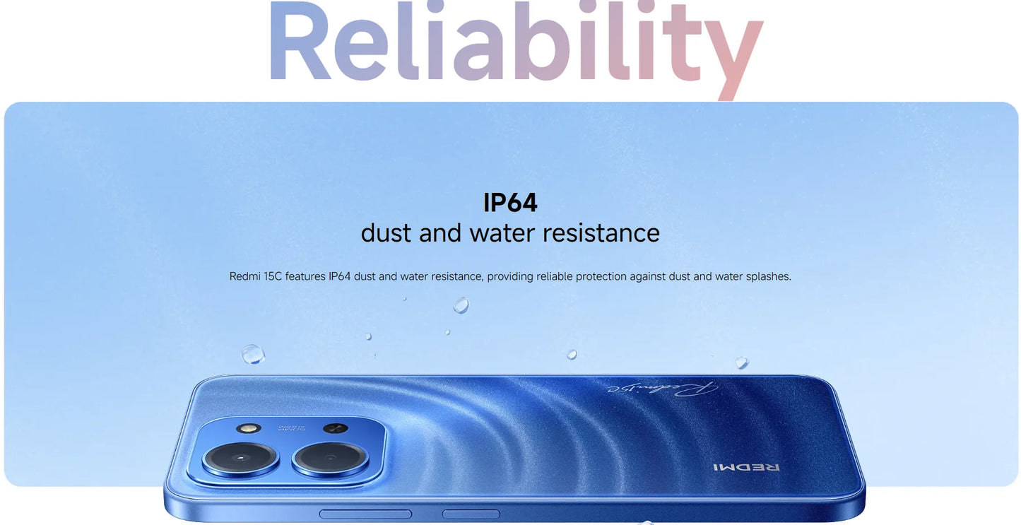 Redmi 15C 4G Smartphone NFC - 6000mAh 33W 6,9 Zoll