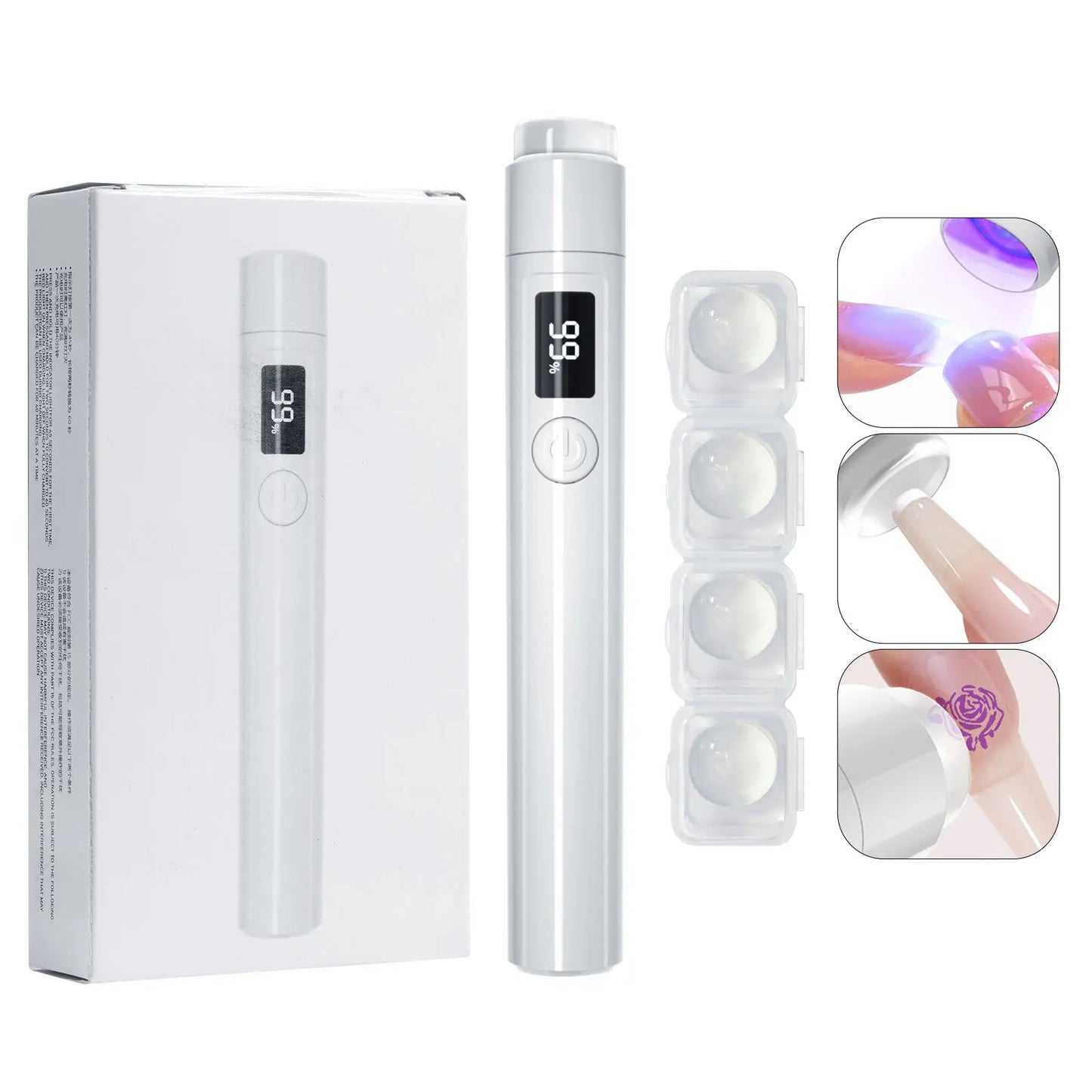 Mini UV LED Nagellampe 2025 - USB Aufladbar Tragbar Handlich - Schnelltrocknend Gel Nagellack Aushärtung