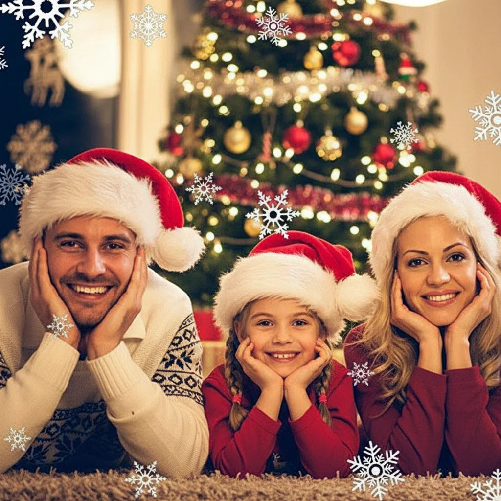 Weihnachtsgirlanden, Treppendekoration, Bäume, Girlande für Treppen, Weihnachtsgirlande mit Lichtern und roten Schleifen, Treppen-Swag-Türdekoration