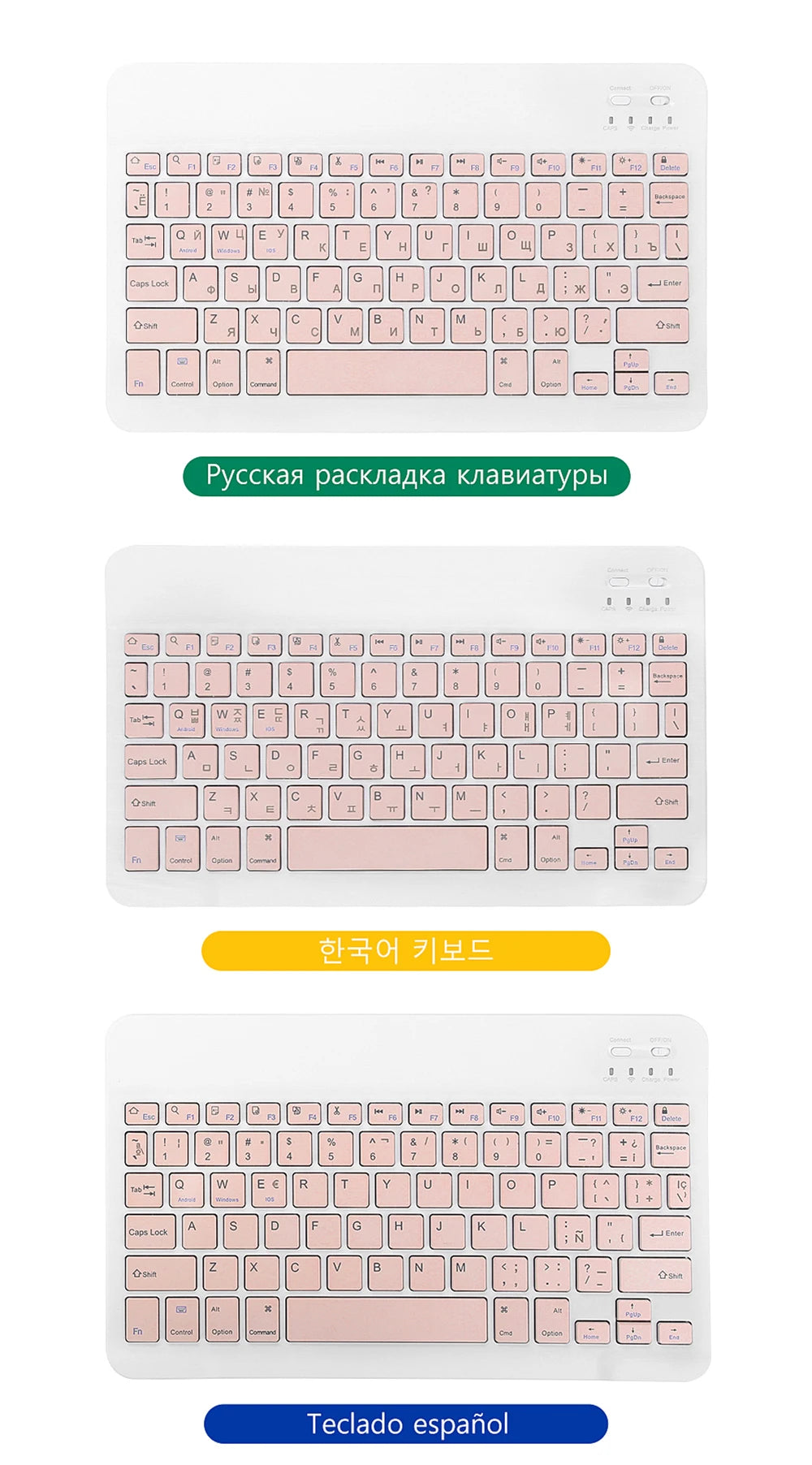 Bluetooth Wireless Tastatur und Maus für iOS Android Windows Tablet - Deutsche Version
