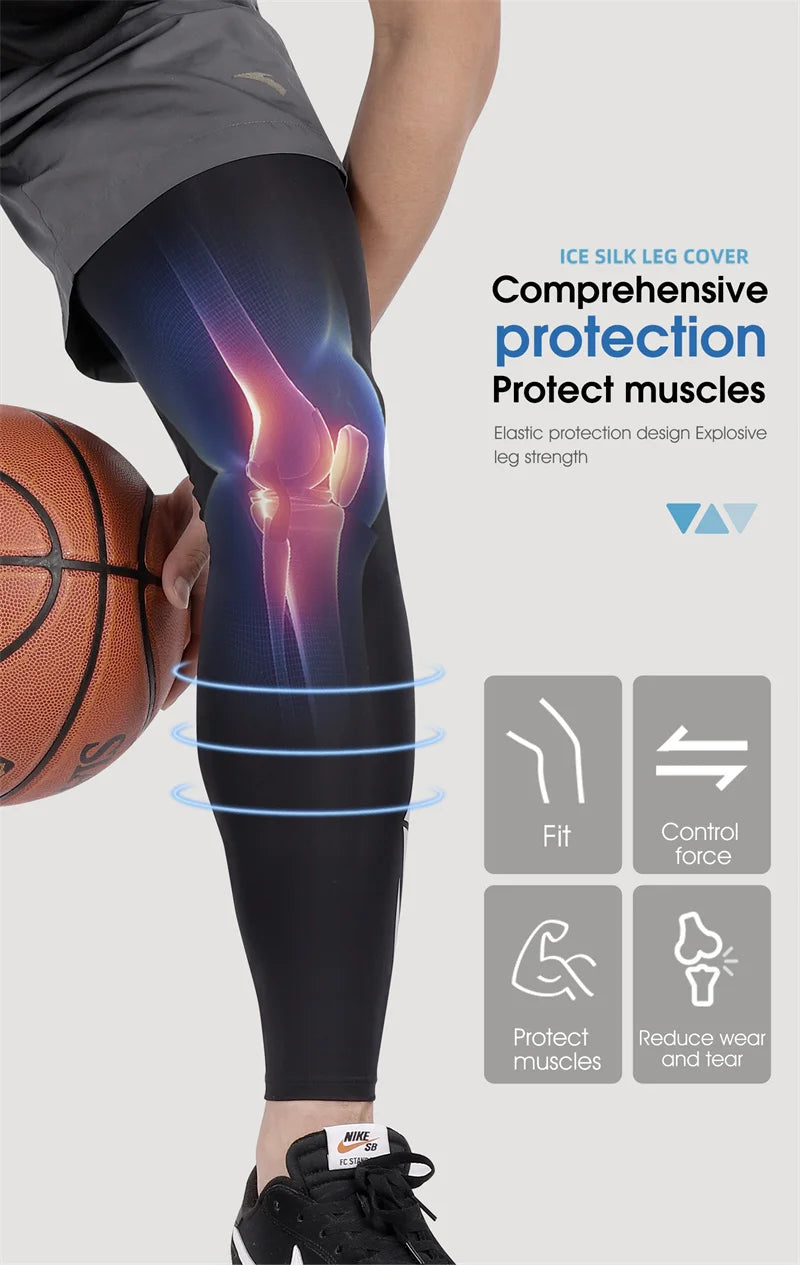 WEST BIKING Sommer Radfahren Bein Kompression Ärmel Outdoor Sport Schnell Trocken Knie Schutz Leggings Laufen Basketball Anti UV