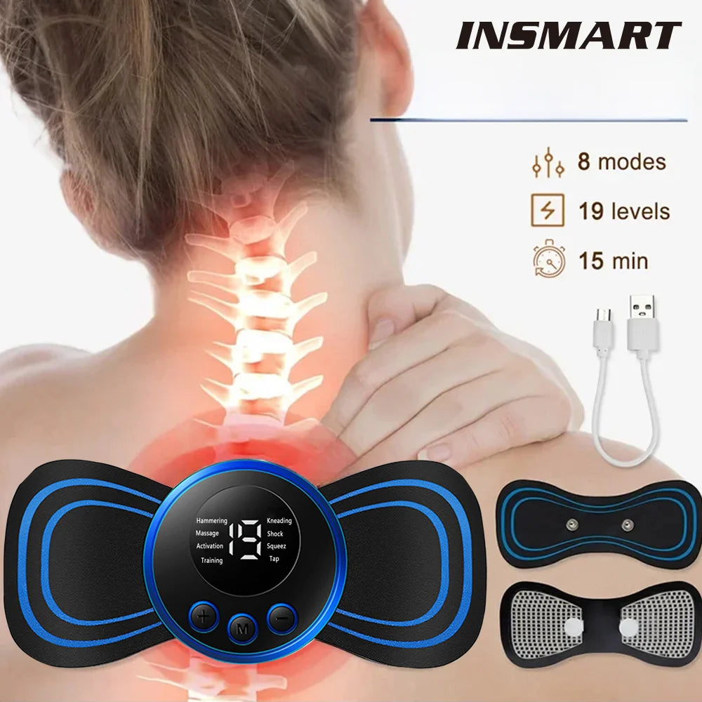 Nacken-Massagegerät 2025: Mini-Electric EMS Cervical - 8 Modes Collection