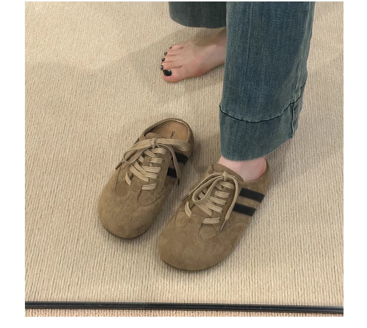 Casual Sneakers Woman Shoes Slippers Flats Platform Sandals Mules 2025 Brand Designer Lace Up Loafers Summer Women's Sneakers