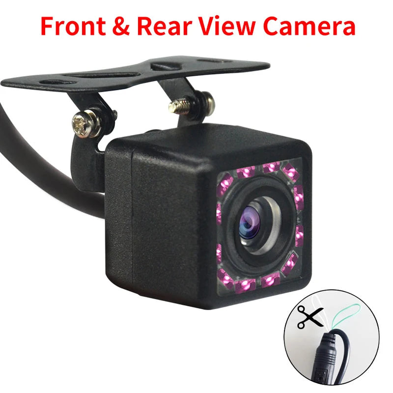 Hippcron Auto Rückfahrkamera 4 LED Nachtsicht Rückwärts Auto Parken Monitor CCD Wasserdicht 170 Grad HD Video