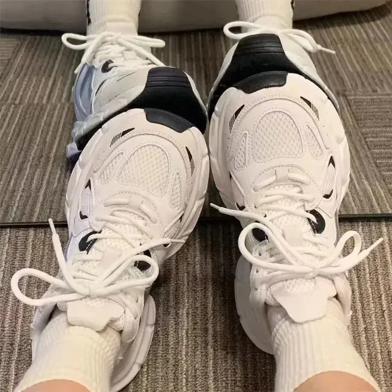 Fashion Small White Shoes Women New Spring and Autumn Leisure Sports Shoes Girls with Thick Soles Low Style Sneakers Shoes