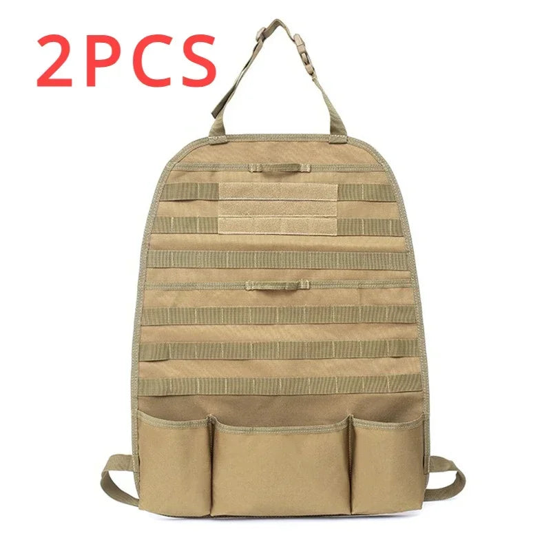 Car Back Seat Tactical Storage Bag Multifunctional Car Seat Storage Bag Military Outdoor Self-driving Hunting Seat Cover Bag