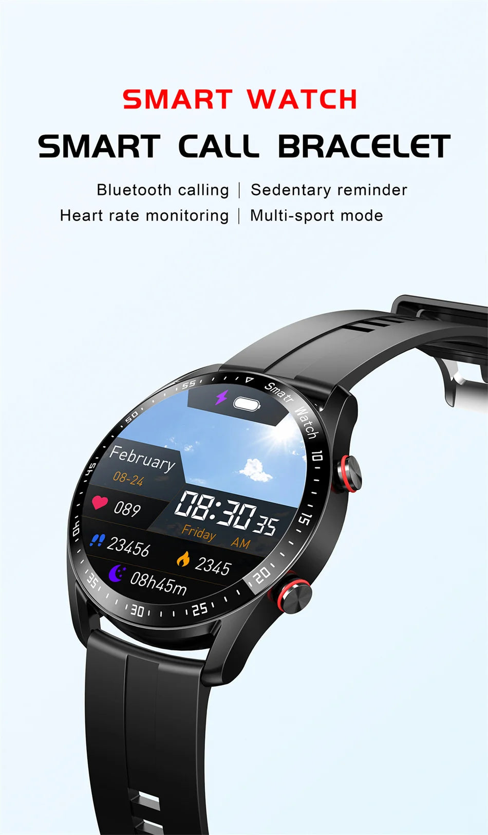 HiWatch Plus ECG/PPG Bluetooth - 180-220mAh 26mm 240x240