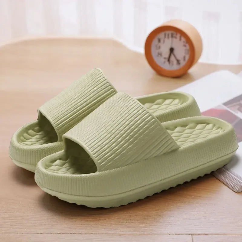 Frauen Dick Plattform Cloud Hausschuhe EVA Weich Sohle Kissen Slides Sommer Strand Flip Flops Frauen Rutschfest Badezimmer Heim Hausschuhe