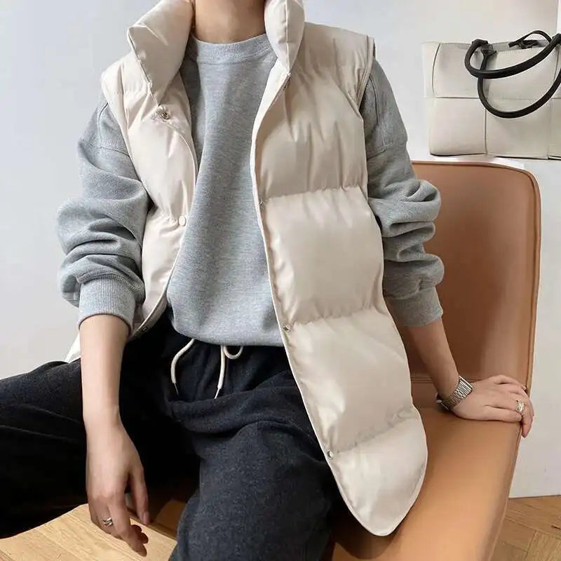 Sheng palae Mode Baumwolle Weste - Ärmellos M Baumwolle