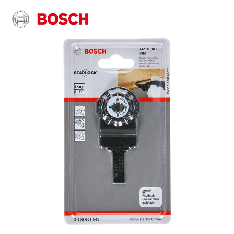 Bosch Starlock Accessories Oscillating Saw Blade AIZ 10 AB Wood Metal Plunge Saw Blade for Bosch Gop Series Renovator Power Tool