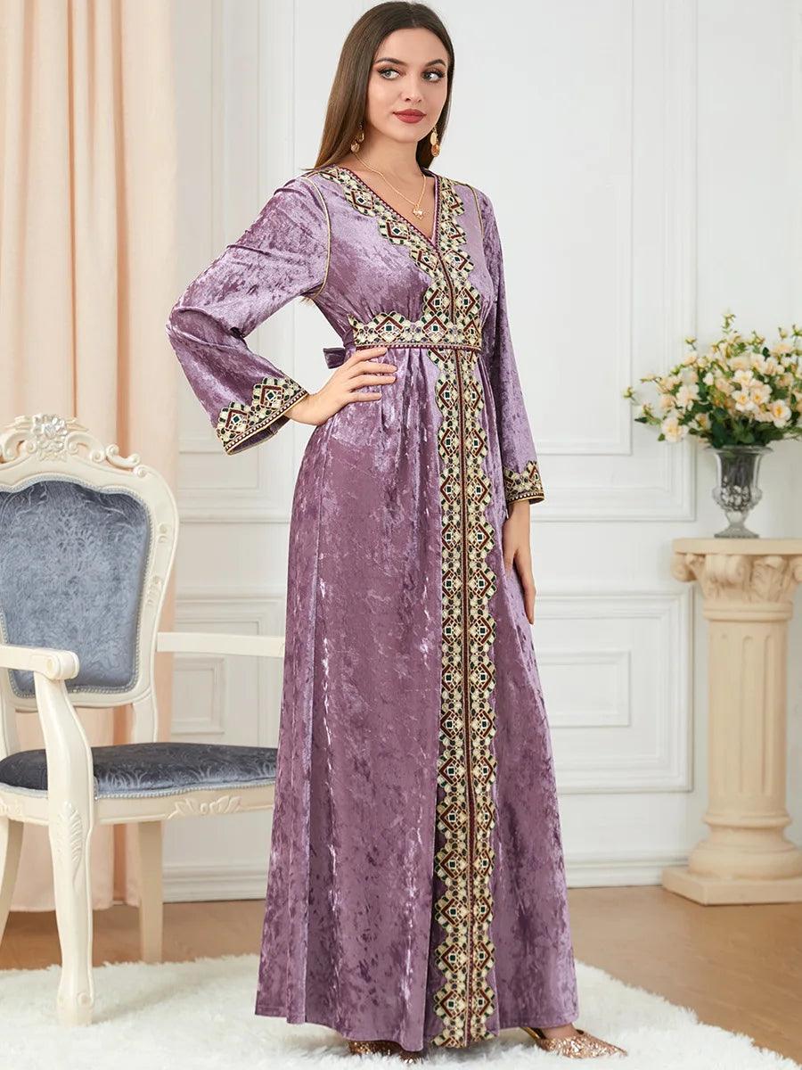 Elegant Dubai inspired dress for muslim women,Modest & stylish fashion