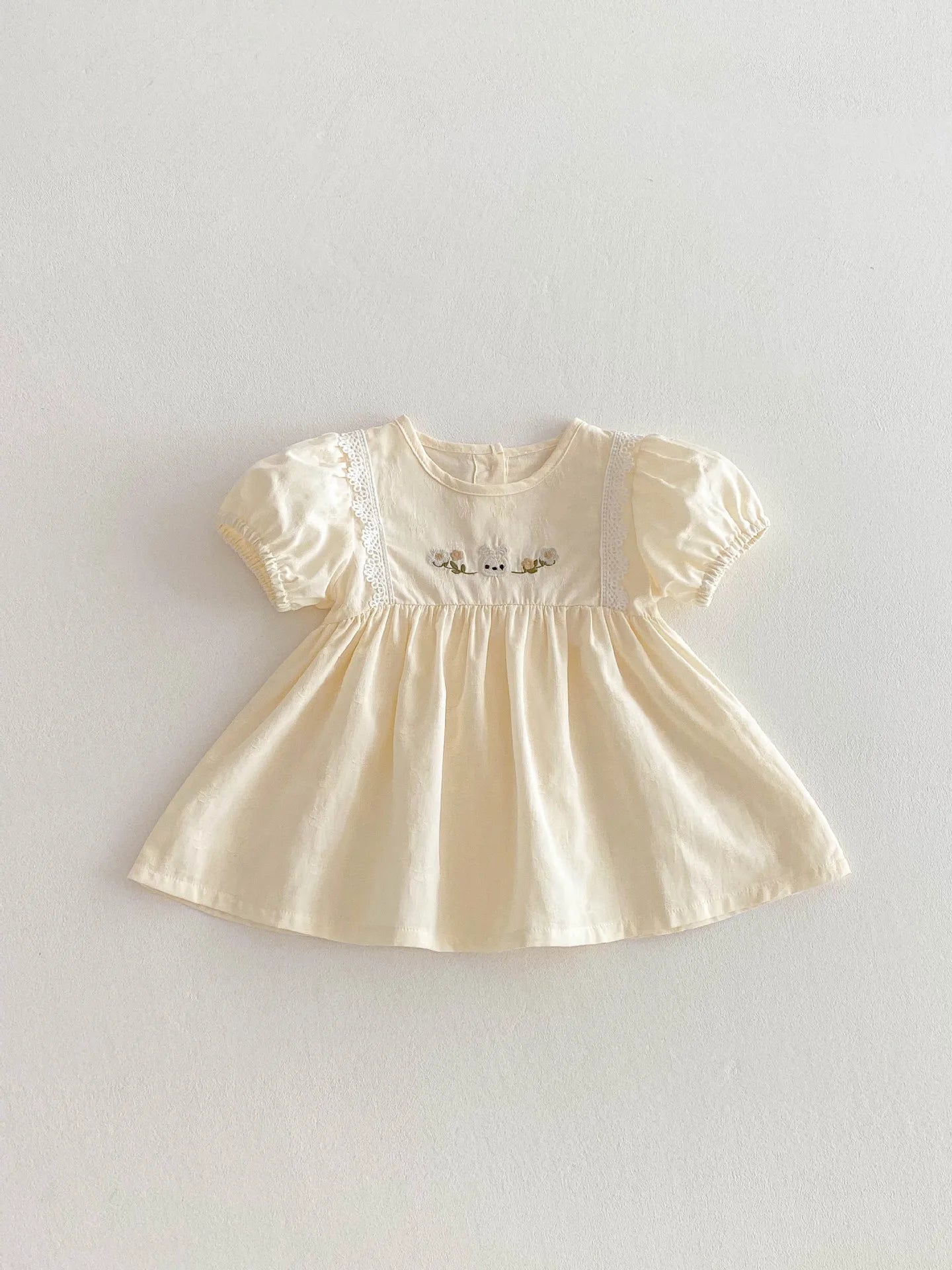 NELNKAGHY Kleid Spitze Baumwolle - Floral Prinzessin Gr 80