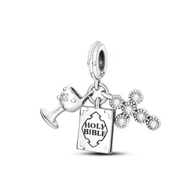 Neue 925 Silber Lernhilfe Schultasche Uhranhänger Charms Beads Fit Original Pandora Armband DIY Schmuck Für Frauen 2024