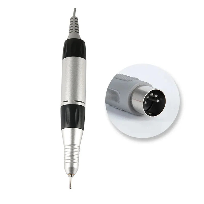 Elektrische Nagel Bohrmaschine Polieren Schleifen Stift 35000RPM Edelstahl Griff Elektrisch Maniküre Bohrer & Zubehör Nagel Kunst Werkzeug