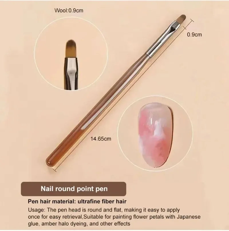 Choice Nagel Pinsel Set Präzision - 9 Stück Kunststoff