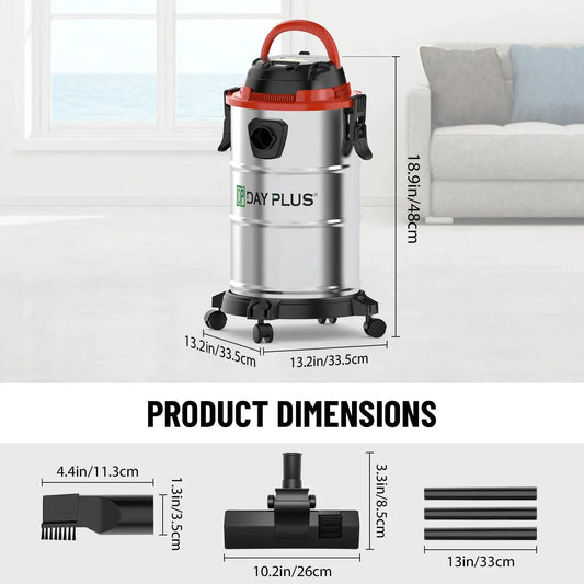 DayPlus Nass- und Trockensauger – 18 L Tank, 1200 W