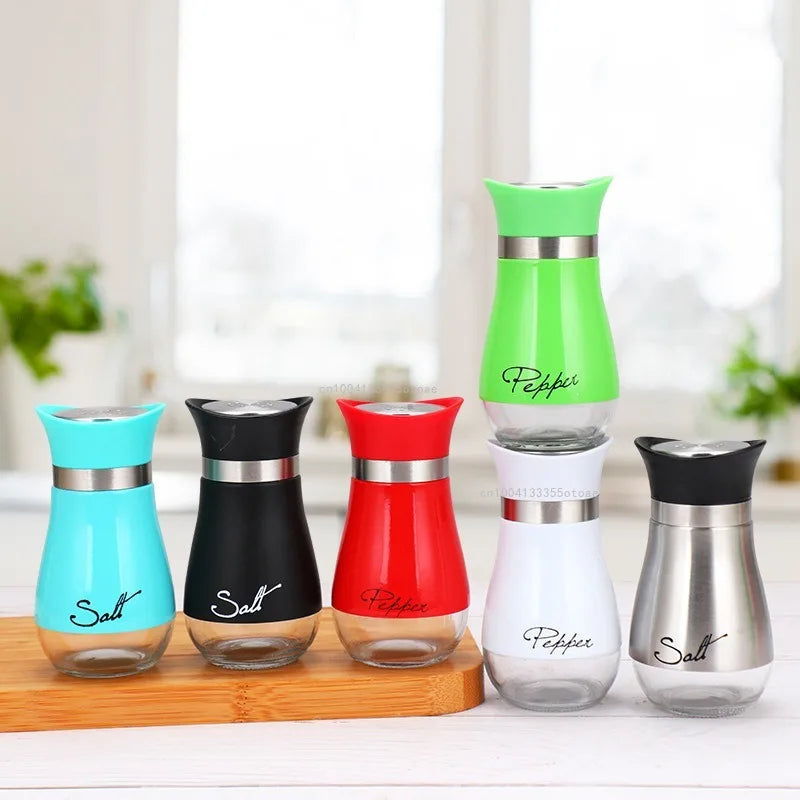 MOONBIFFY Gewürzstreuer Glas - 250ml, Edelstahldeckel