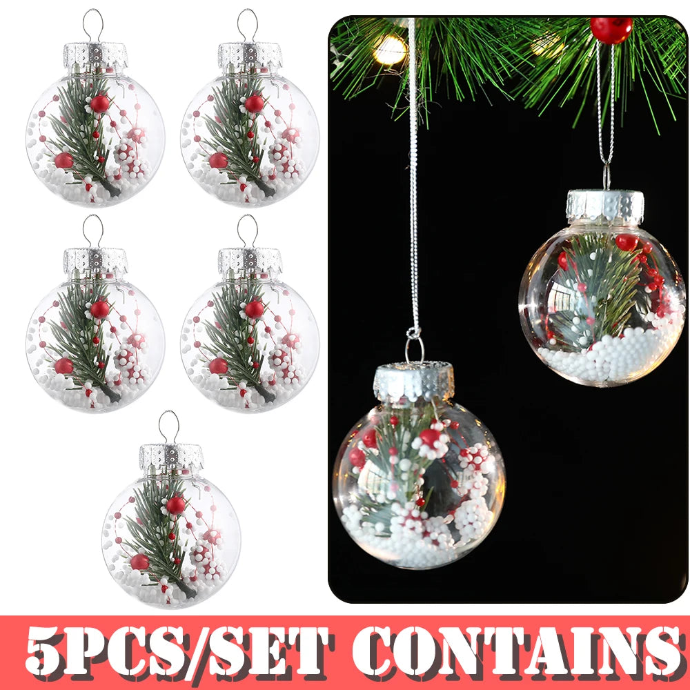 Partigos Hängende Schneekugel Kristall - Kapazität 5 Stk; Größe Ø4 cm