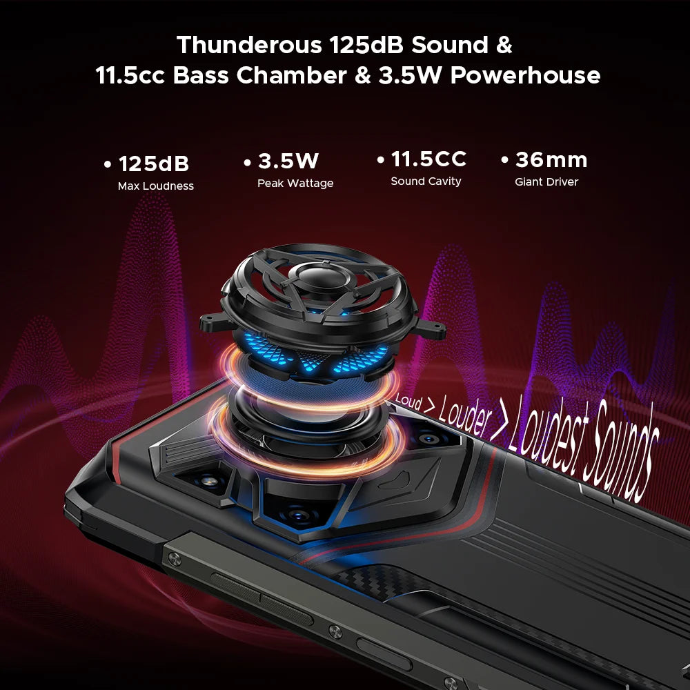 DOOGEE Blade20 Play Robustes 5G - Kapazität 10300mAh, 33W, 6,6 Zoll