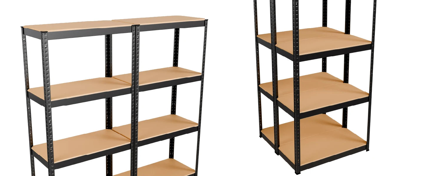 NBVCX Lagerregal Schwerlast - Traglast 640 Kg, 160x80x40 Cm, 8 Ebenen by Golden Bridge Store