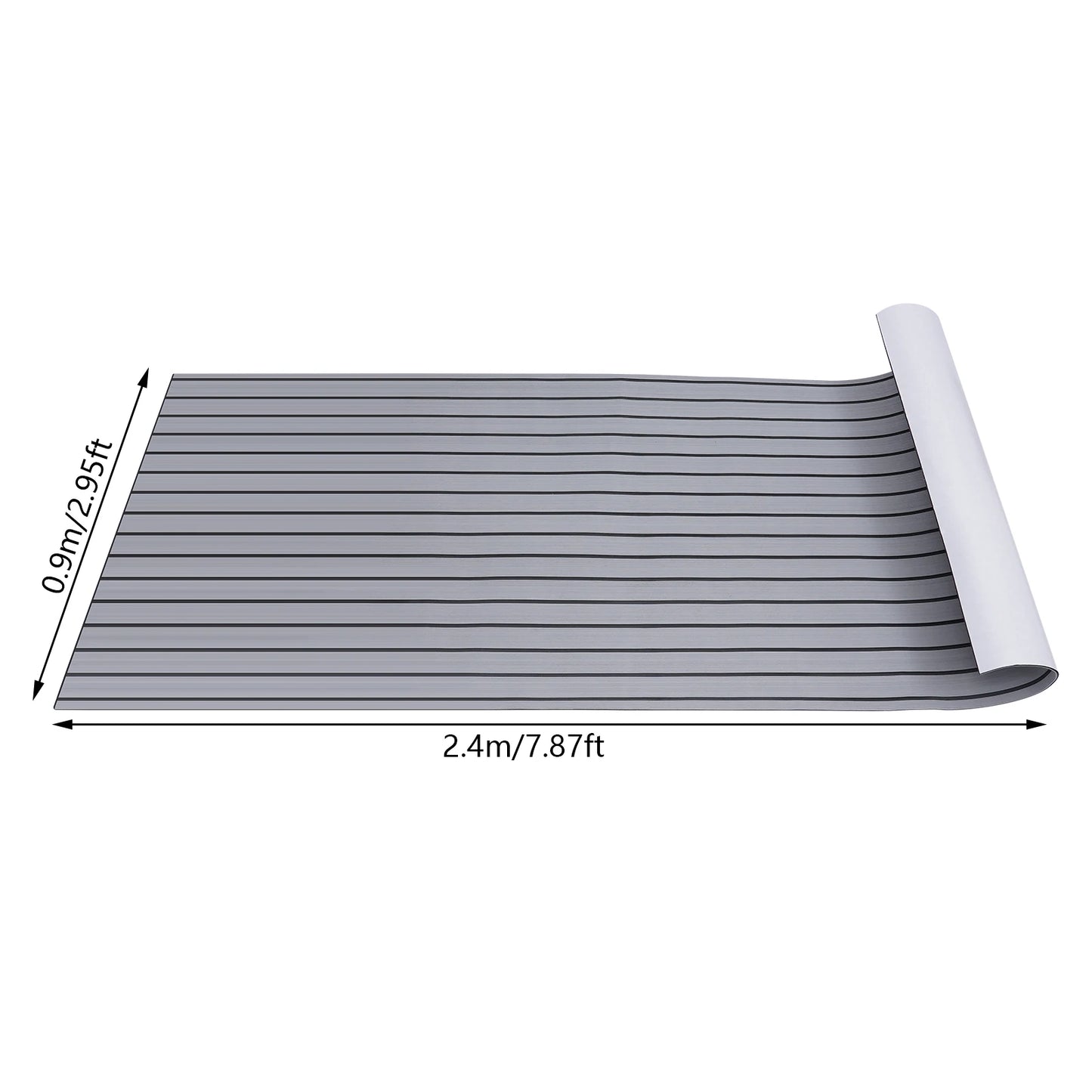 90*240cm EVA RV Floor Mat Marine Boat Yacht Flooring Anti-Slip Mat Decking Sheet Pad Self Adhesive Vehicle Pad for Boat RVs