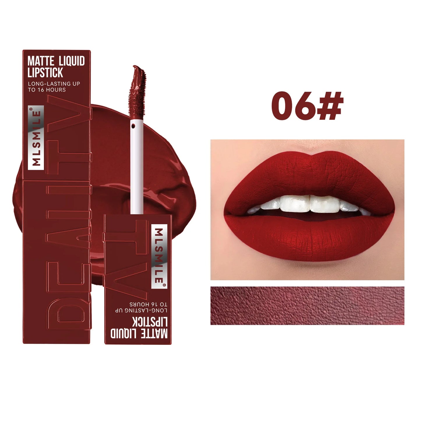 Pudaier Lipgloss Wasserdicht Langanhaltend - 6 Farben 6ml