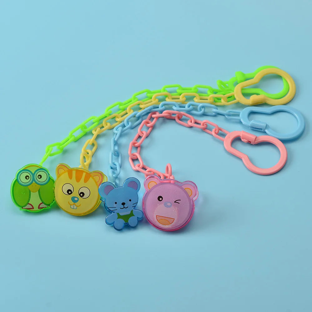 Etyakids Schnullerclip Cartoon Tiere - Clip 0-36 Monate 22cm