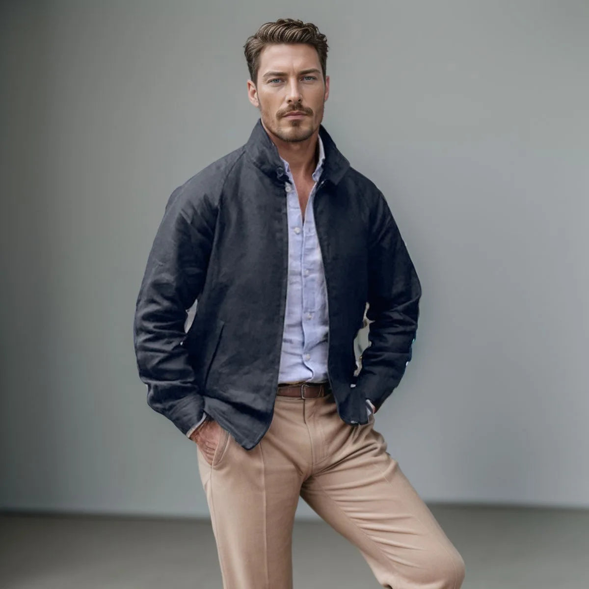 Maden Retro Schwergewicht Jacke Baumwolle - Khaki L/XL