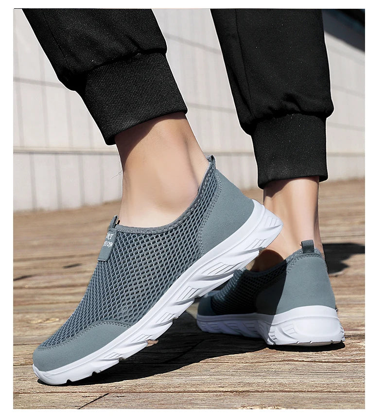 Men's Sneakers Breathable Men Casual Shoes Outdoor Male Slip On Loafers Walking Sneakers Tennis For Men