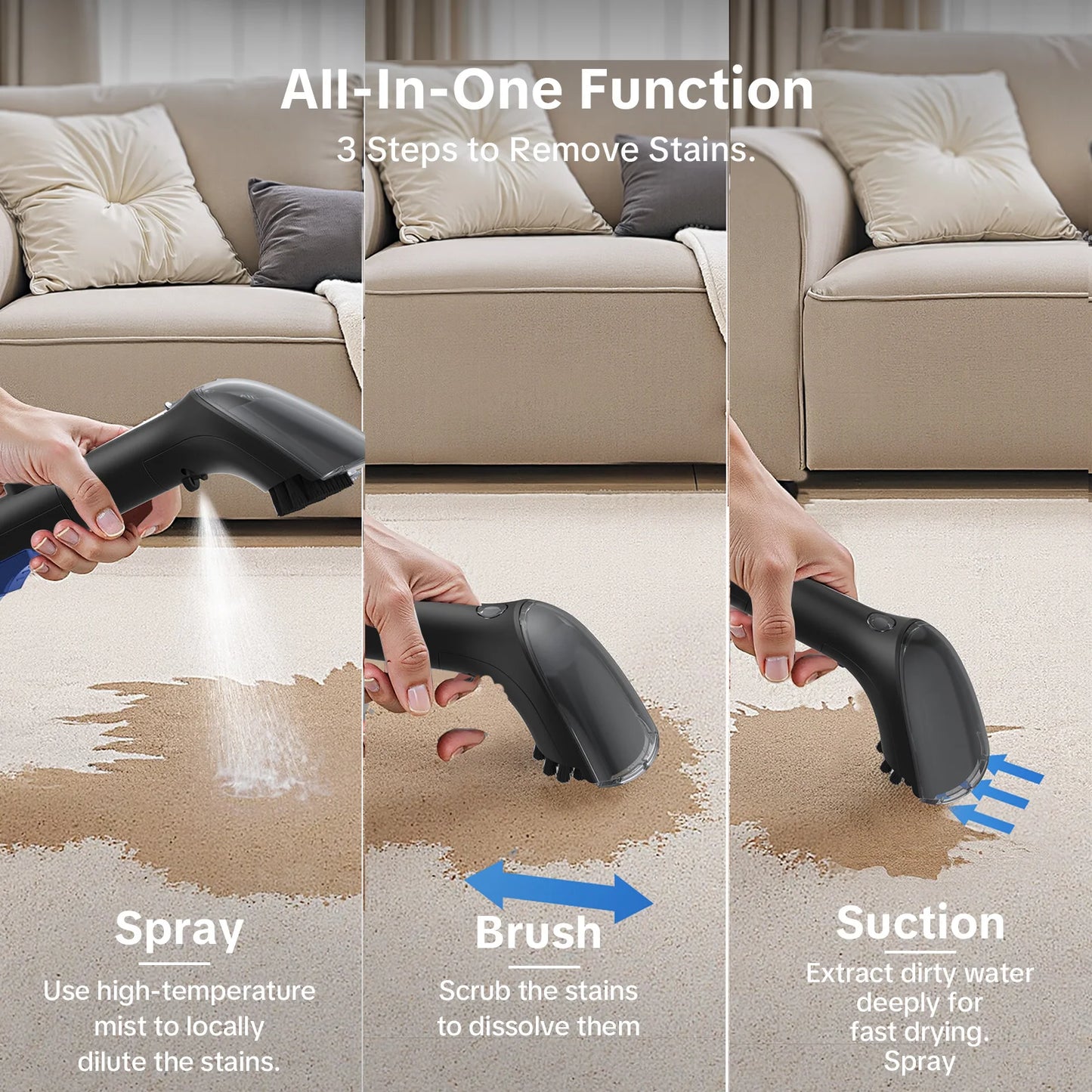 Lubluelu V9 Dampf - 1,75 L Tank 500-999 W 40,9x40,9x22,9