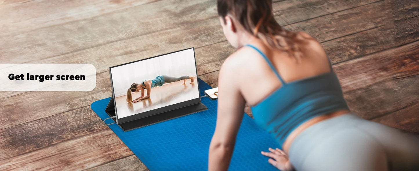 UPERFECT 15,6 Zoll Touch Monitor - Aufl. 1920x1080, 300 CD/M2, 60 Hz