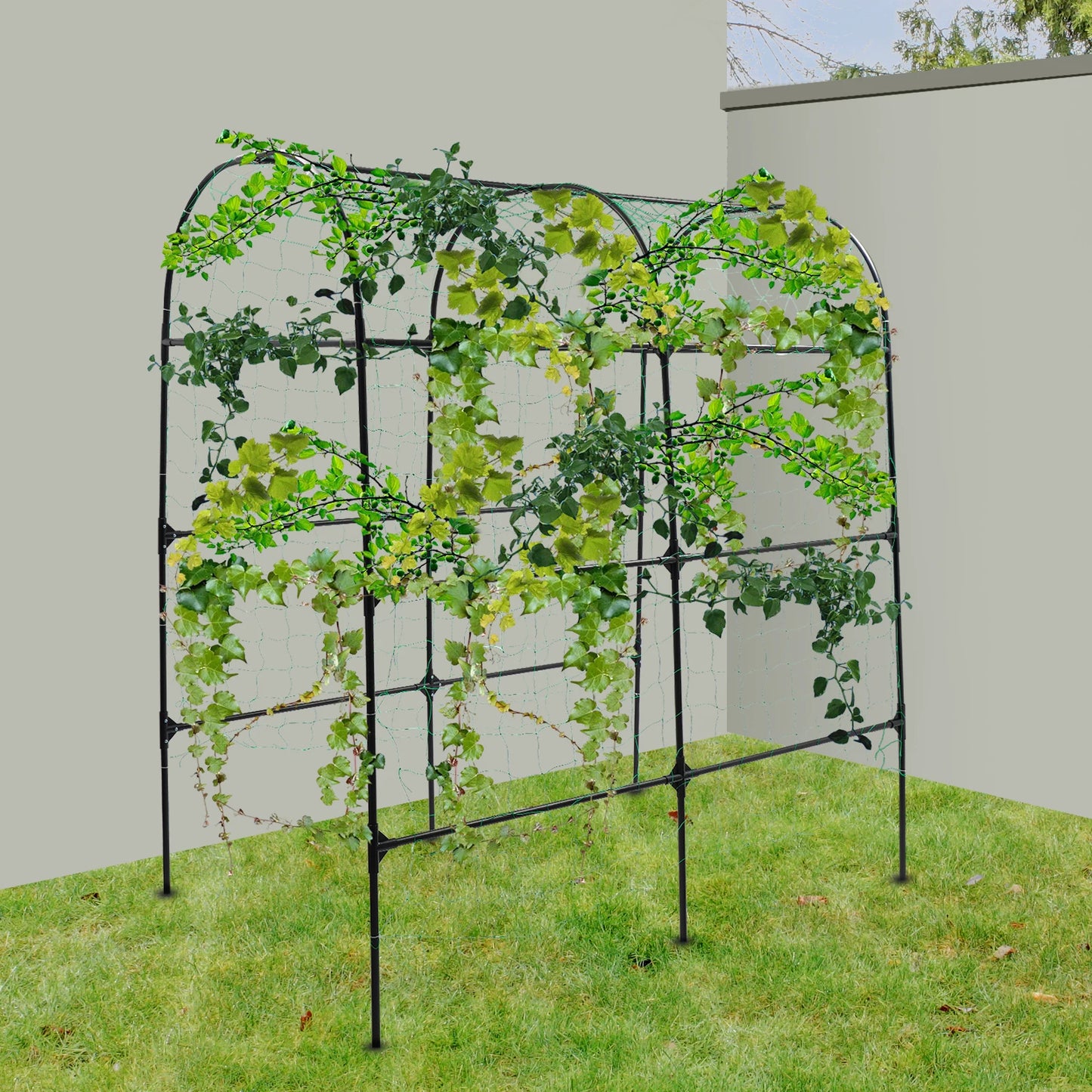 GartenMeister Gartenbogen 230 cm Höhe, 20 mm Rohrdurchmesser, Stahl/PE