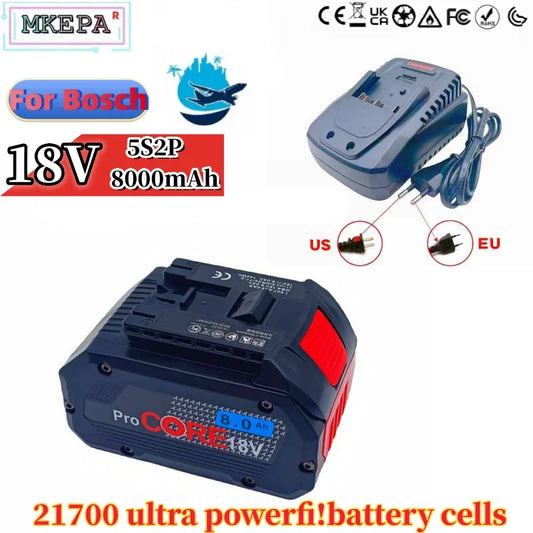 Bosch GBA18V80 Original Akku - 18V 8000mAh 900g 5C LiIon