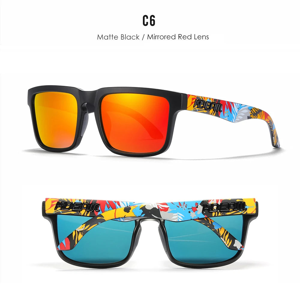 KDEAM Herren Polarisierte Sonnenbrille Quadratisch Casual Outdoor Sonnen Brille Frauen Unisex Sonnenbrille für Paare mit Neuer Verpackung
