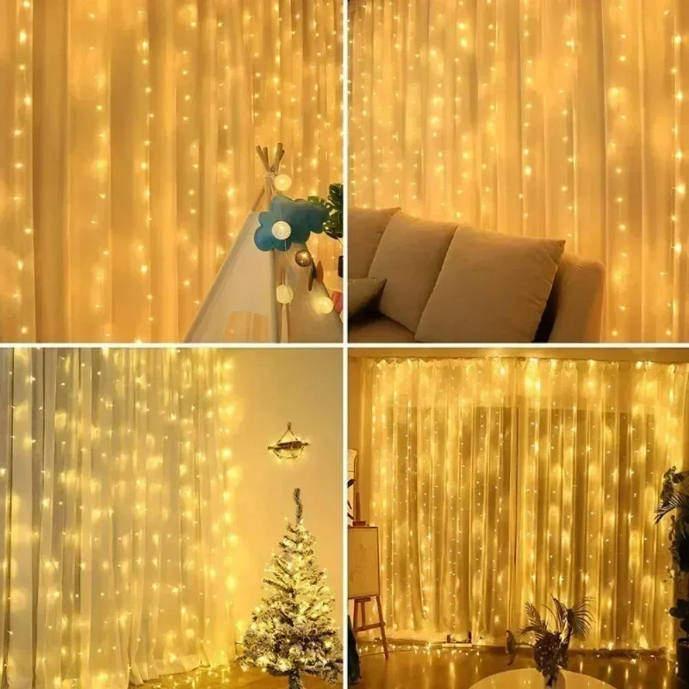 FairyLights CurtainLights Fernbedienung - Länge 3 4 6 m, USB, <60 lm