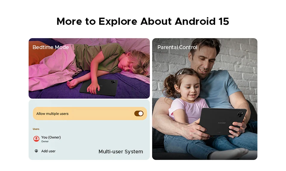 DOOGEE Tab A9+ 2-In-1 Tablet - 11 Zoll Display, 8580mAh Akku, 64GB ROM