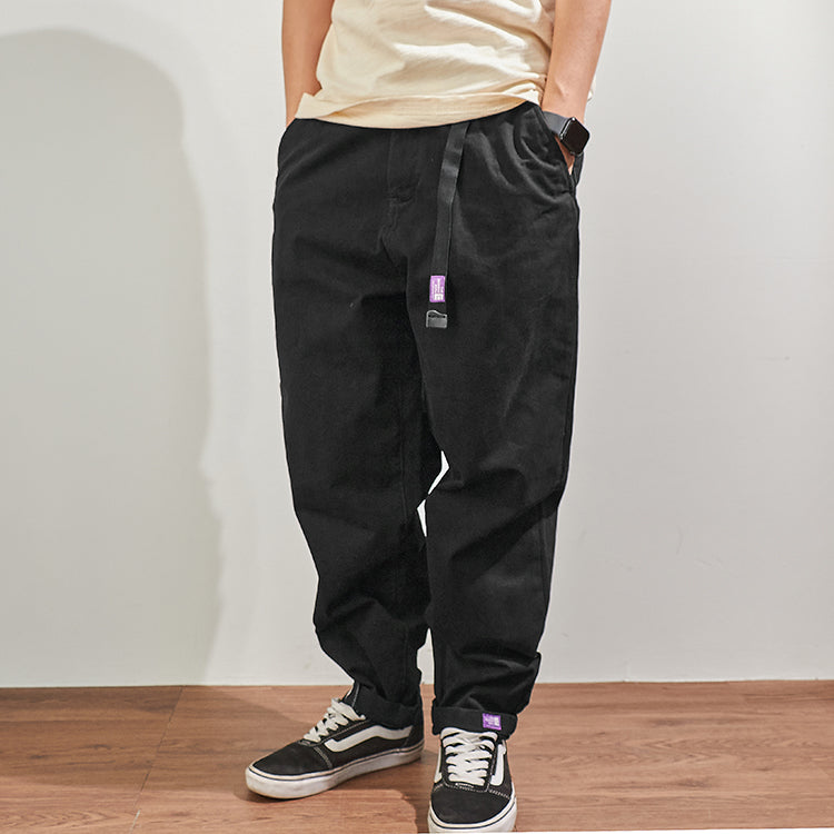 Baggy Verjüngt Casual Hosen Baumwolle Herbst und Winter Gewicht Hosen Herren Arbeitskleidung