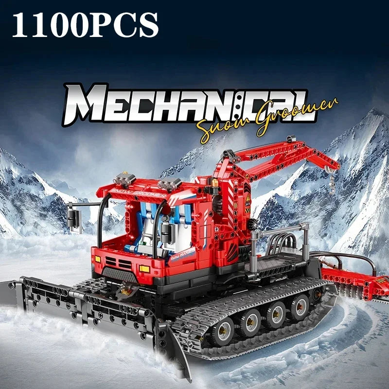 REOBRIX RC Schneefahrzeug Kran - 1100 Teile Akku 2.4G